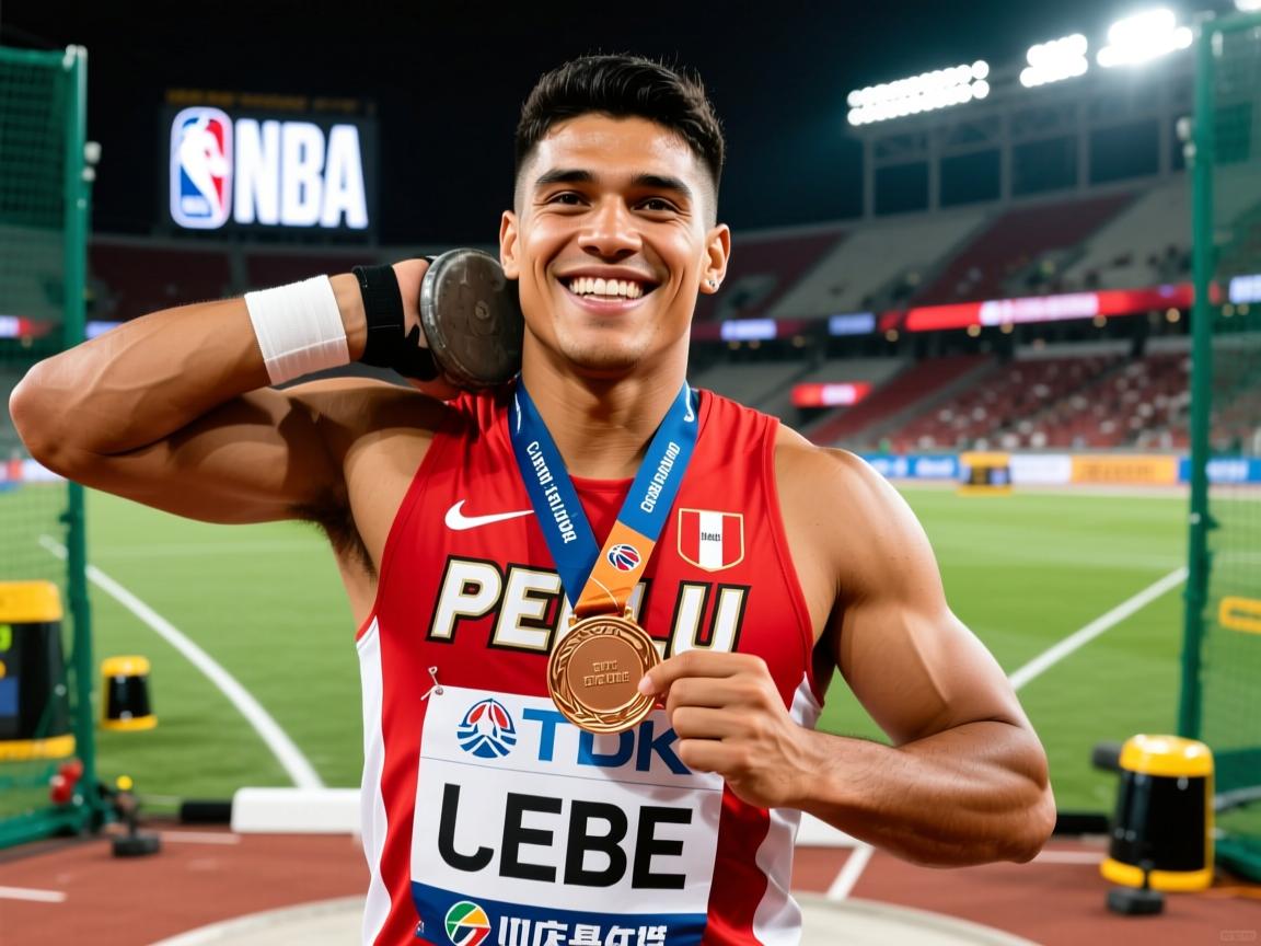 秘鲁田径选手在铁饼比赛中获得铜牌  第3张