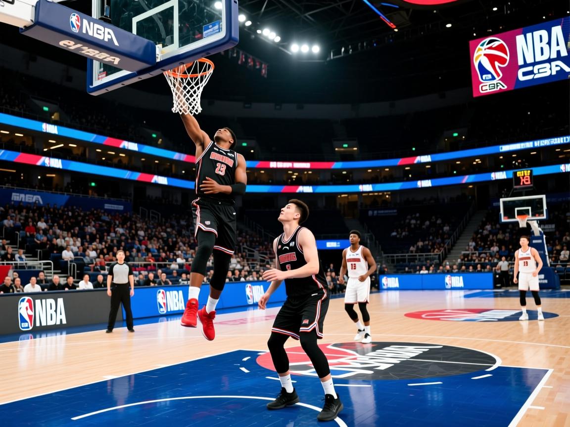 球员技术比拼激烈，瞬间扣篮引爆全场气氛  第2张