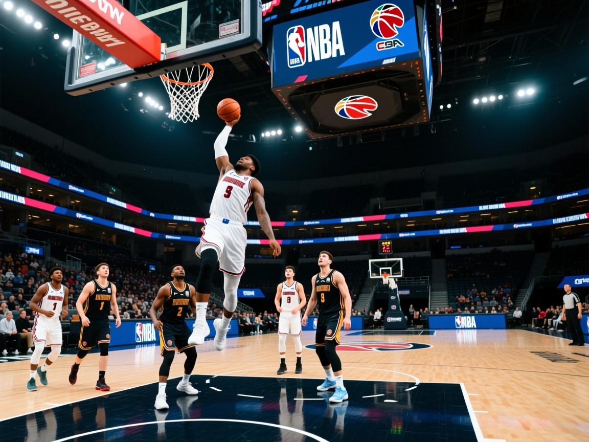 球员技术比拼激烈，瞬间扣篮引爆全场气氛  第1张